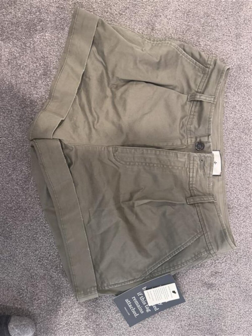 NWT Tuckernuck Wells Chino Shorts Washed Olive Size 8